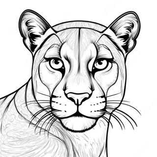 Realistinen Cougar Portraiitti Varityskuva 98884 37631